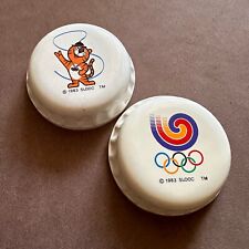 2x VINTAGE 1988 SEOUL KOREA OLYMPIC GAMES BOTTLE CAP LID OPENERS picture