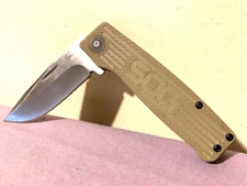 SOG Terminus CTS BD1 Tan Slipjoint  Flat Blade Folding Pocket Knife - Excellent picture