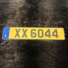 Luxembourg License Plate. 🇱🇺 Eurostars rear long plate. Awesome XX   6044 Tag picture