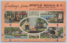 Postcard Greetings from Myrtle Beach South Carolina, Multi-View, Posted 1948 picture