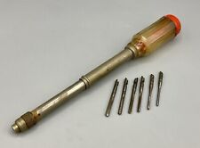 Vintage Dunlap Push Drill with 6 Bits Works Made In Germany, 10