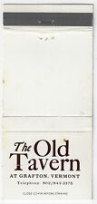 The Old Tavern at Grafton Vermont FS 30S Empty Matchcover picture