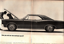 1966 Pontiac Le Mans Centerfold Tiger Under the Hood Cam 6 Magazine Ad e6 picture