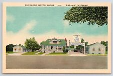 Postcard c1940 Buckaroo Motor Lodge Laramie WY US 30 Wyoming  picture