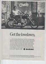 Original Suzuki Intruder 750 Motorcycle Magazine Ad 