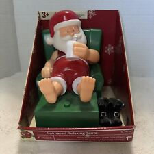 Gemmy Animated Relaxing Santa Figure Holiday Christmas Decor Sings The Blues picture