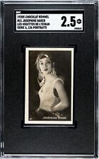 1920's KEMMEL French chocolate card #21 JOSEPHINE BAKER SGC 2.5 GOOD+ RARE picture