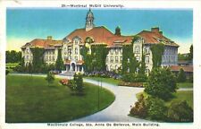 MacDonald College, Ste. Anne De Bellevue, Main Building Montreal McGill Postcard picture