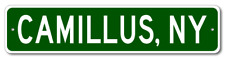 Camillus, New York Metal Wall Decor City Limit Sign - Aluminum picture