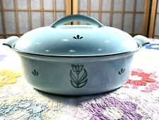 Vintage Key Largo Green Druware #28 Dutch Oven Roaster - Made in Holland picture