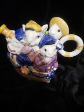FITZ AND FLOYD VINTAGE 1995 BUSTLES AND BEAUS BUNNIES NAUTICAL CREAMER, EUC picture