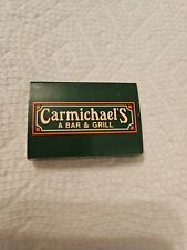 Vintage Carmichael's Bar & Grill Matchbook Unstruck picture