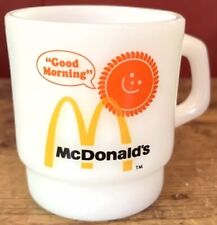 Vintage McDonalds Good Morning Sunshine Coffee Cup Mug Anchor Hocking FireKing picture