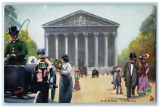 c1910 La Madeleine Ville De Paris France Oilette Tuck Art Antique Postcard picture
