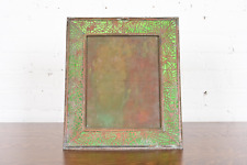 Tiffany Studios New York Pine Needle Bronze and Green Slag Glass Picture Frame picture