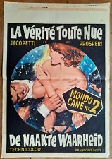 Poster Belgian The Truth All Nude Mondo Cane No. 2 Jacopetti Prosperi picture