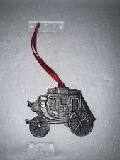 Wells Fargo Company Pewter Wagon Stagecoach Christmas Ornament  picture