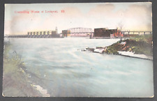 Antique 1911 Controlling Works at Lockport IL Illinois Postcard Duplex Cancel picture