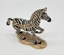 Bejeweled Enamel Zebra Trinket Box with Hinged Lid Rhinestone 4