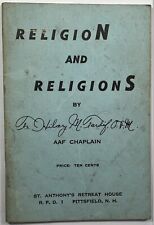 Religion And Religions, Vintage 1945 Holy Devotional Catholic Booklet. picture