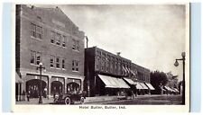 1926 Hotel Butler Building Car Butler Indiana IN Posted Vintage Postcard picture