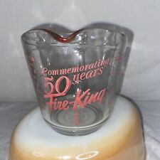 VINTAGE Anchor Hocking Fire King COMMEMORATIVE 50th Years Measuring Cup 2 CUPS picture