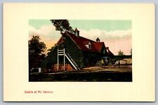Postcard Early View of Stable at Mt. Vernon VA picture
