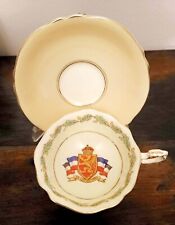 Rare Paragon Patriotic Series Tea Cup And Saucer The Lion Has Wings Gold Trim picture
