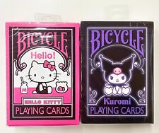 Sanrio Bicycle Playing Cards Hello Kitty Kuromi Set of 2 Sanrio Character picture