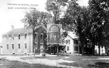 Common & School House East Woodstock Connecticut CT Reprint Postcard picture
