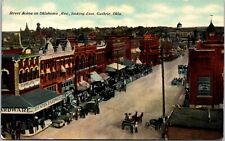 Oklahoma Avenue Street Scene Looking East, Guthrie, Oklahoma - Postcard picture