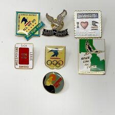 7 United States Postal Service Lapel Hat Pins USPS olympic spokane eagle picture