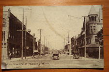 Main Street West. Belding MICH postcard picture