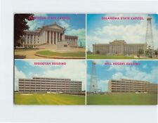 Postcard Oklahoma State Capitol Sequoyah And Will Rogers Buildings Oklahoma USA picture