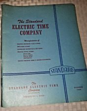 STANDARD ELECTRIC TIME CO, SPRINGFIELD, MA PRODUCTS DATA SHEETS picture