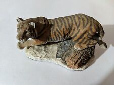 1987 Franklin Mint Wildlife Preservation Panthera tigris Siberian Tiger Figure picture