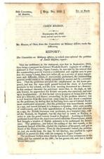 1837 Comte. Military Affairs: James Rigden Petition Pay As Spy War Of 1812 picture