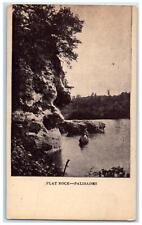 c1910s Flat Rock Palisades Canoeing Scene Cedar Rapids Iowa IA Unposted Postcard picture