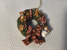 Lang & Wise Collectible Wreath Ornament in Box Susan Winget 2001 picture