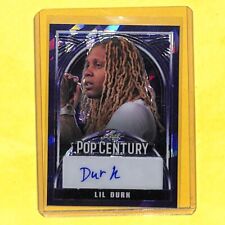 2024 Leaf Pop Century Lil Durk 4/4 Purple Auto Autograph Card Rapper  picture