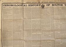 1899 antique CHRONOLOGICAL HISTORY bolton u.k. 34