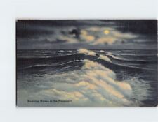 Postcard Breaking Waves in the Moonlight picture