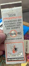 Matchbook Cover St. Anthony Hotel & Garage San Antonio Texas picture