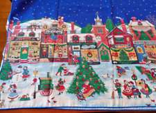 Christmas VILLAGE tablecloth 58