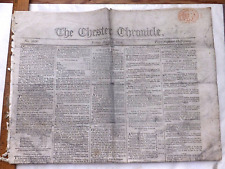 1810 Chester Chronicle Newspaper(UK). 4 Pages, Many Auction & Legal Ads. picture