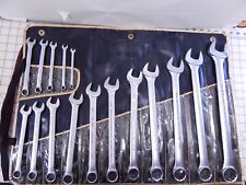 PROTO CHALLENGER 16 PC COMBINATION WRENCH SET Roll  #6008  1/4