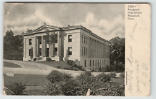 Postcard 1909 Vintage Naugatuck High School in Naugatuck  CT. picture