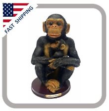 Goldenvale Collection Statue Mother Monkey Holding Baby picture