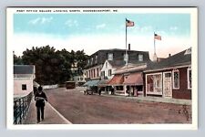 Kennebunkport ME-Maine, United States Post Office Square, Vintage Postcard picture
