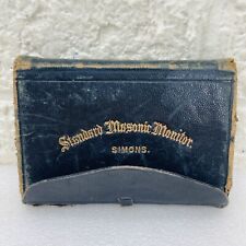 Antique‼ Standard Masonic Monitor 1884 Pocket Manual by George Simons New York picture